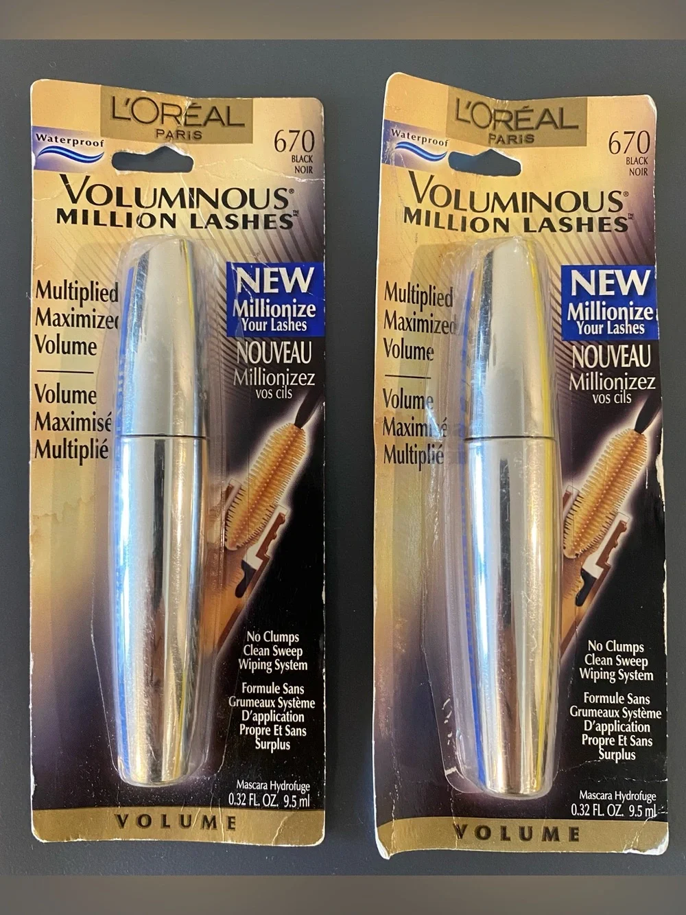 L'Oreal Voluminous Million Lashes Mascara - Black (set of 2)